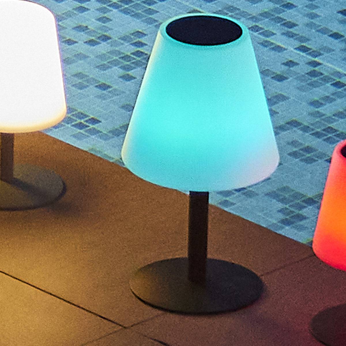 Lumisky - Lampe de table solaire multicolore STANDY MINI SOLAR RGB H36cm - Imagen 2