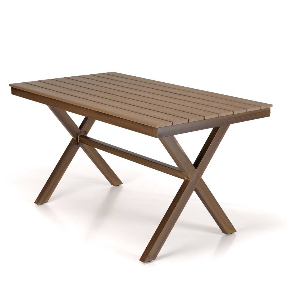 VIANNEY - Table de jardin rectangulaire 4 personnes 140x80cm - Image 7