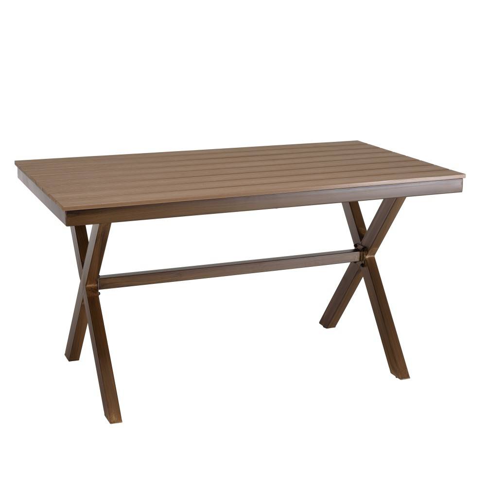 VIANNEY - Table de jardin rectangulaire 4 personnes 140x80cm
