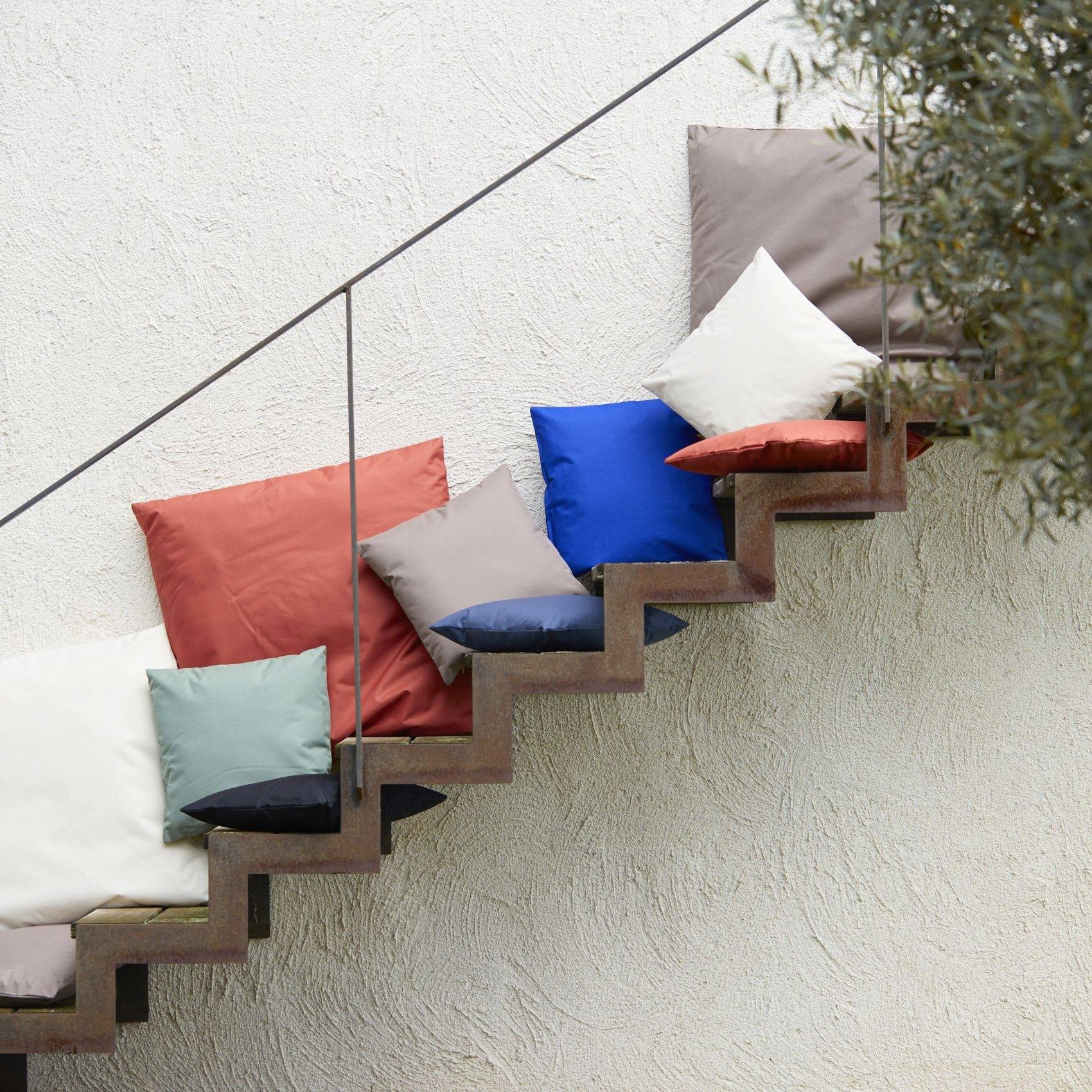 Home Maison - Coussin extérieur imperméable et déhoussable MINORQUE - HOME MAISON - Polyester - Blanc - Imagen 2
