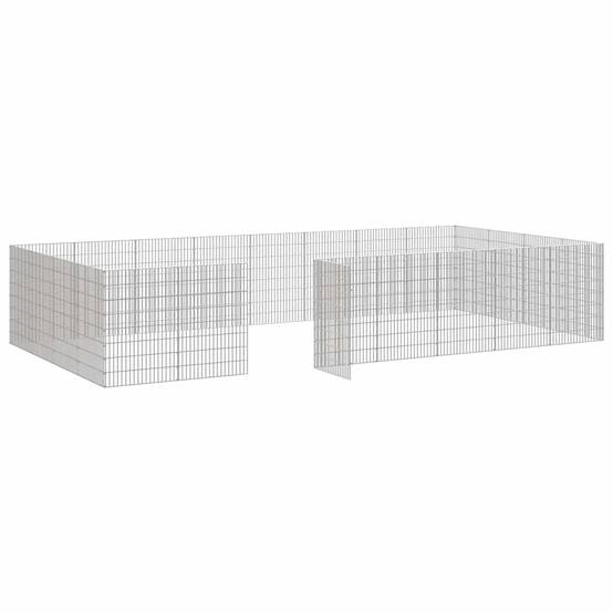 Vidaxl - Enclos pour animaux en liberté 24panneaux 54x80cm fer galvanisé vidaXL 3321347 - Image 7