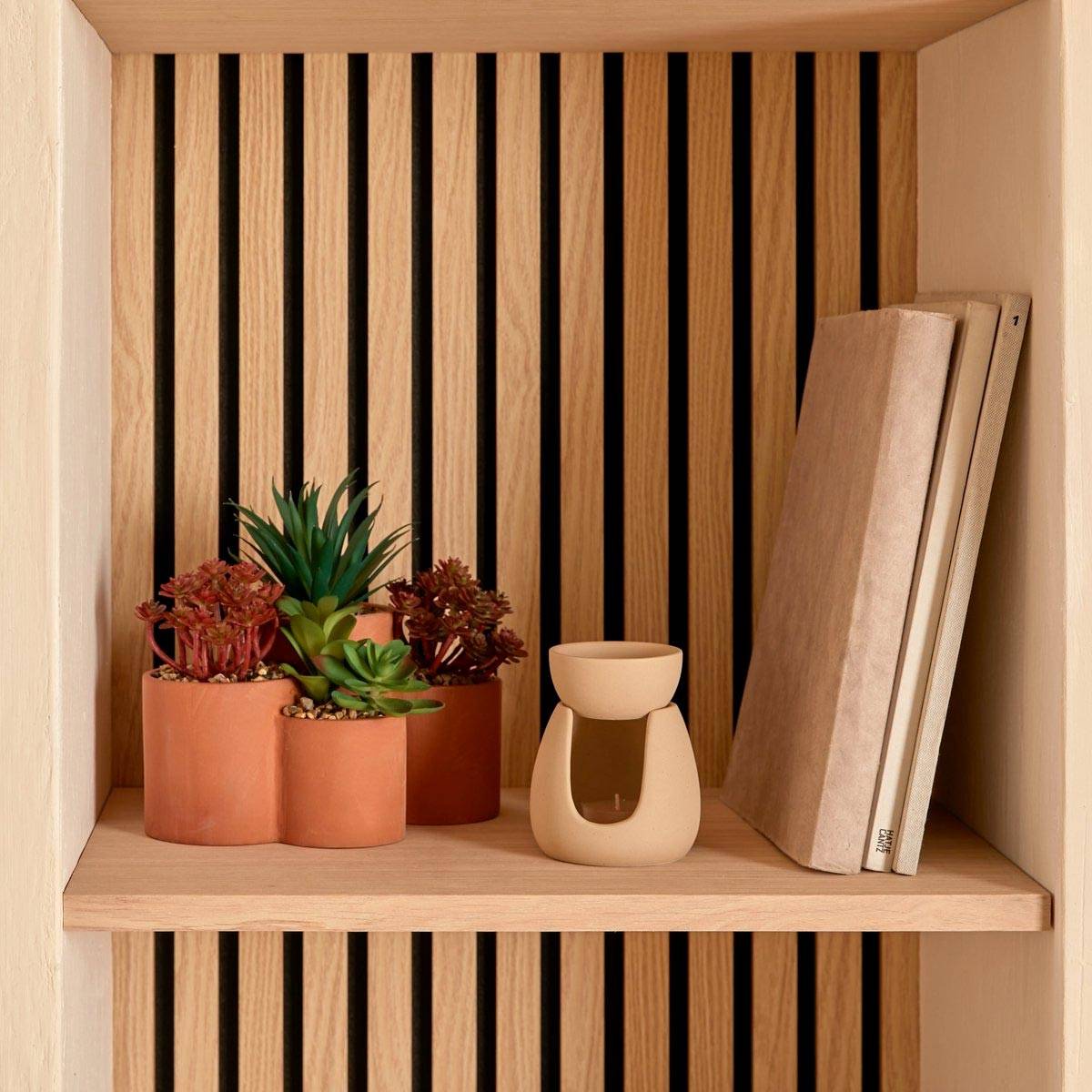 Plantes Grasses Artificielles en Pot "Wonj" 22cm Terracotta - Image 2