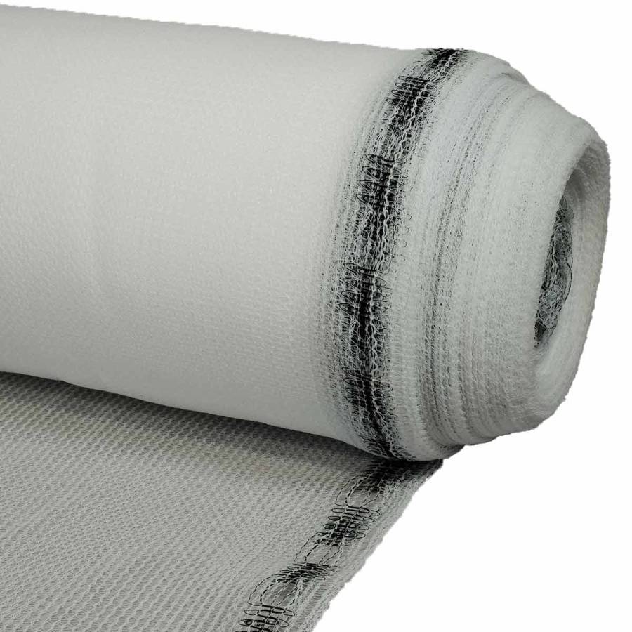 Filet d'échafaudage Blanc 3,07x20 m 50EC - Qualité PRO - Filet de protection d'échafaudage pour chantier - Pare-gravats TECPLAST - Image 5