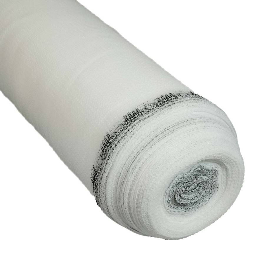 Filet d'échafaudage Blanc 3,07x20 m 50EC - Qualité PRO - Filet de protection d'échafaudage pour chantier - Pare-gravats TECPLAST - Image 1