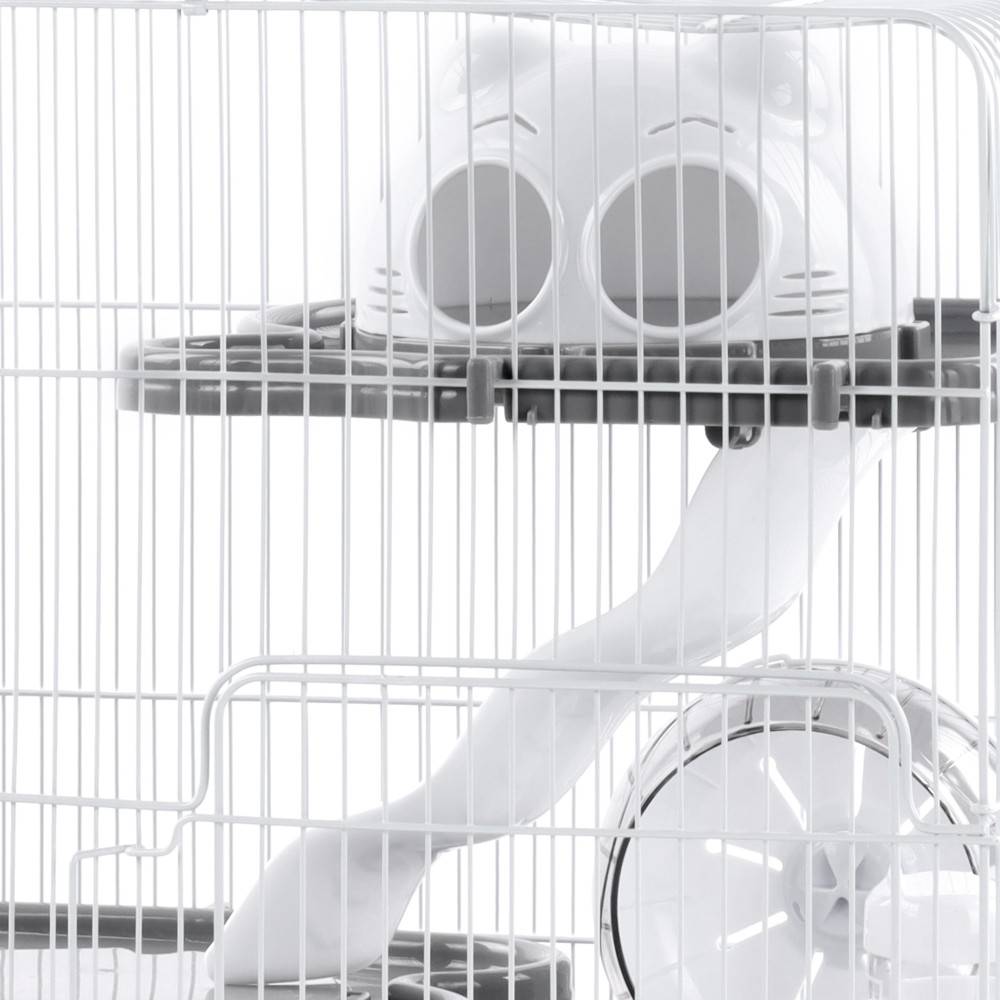 Flamingo - Cage pour Hamster Binky grise 45 x 30 x 44.5 cm - Imagen 2