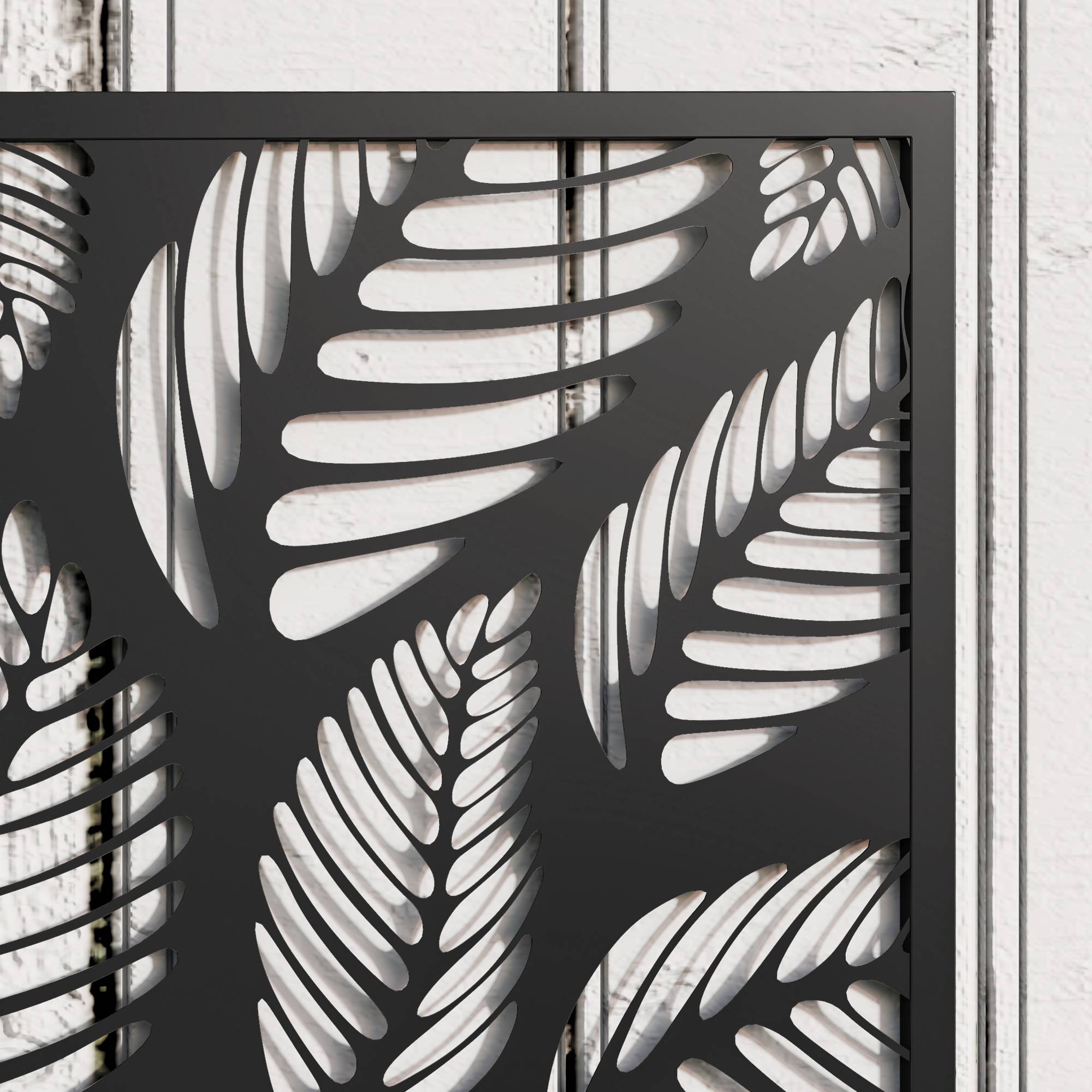 Pot de fleurs avec treillis panneau intimité 61x23x113 cm noir, plantes grimpantes, jardin extérieur décoratif - Image 10