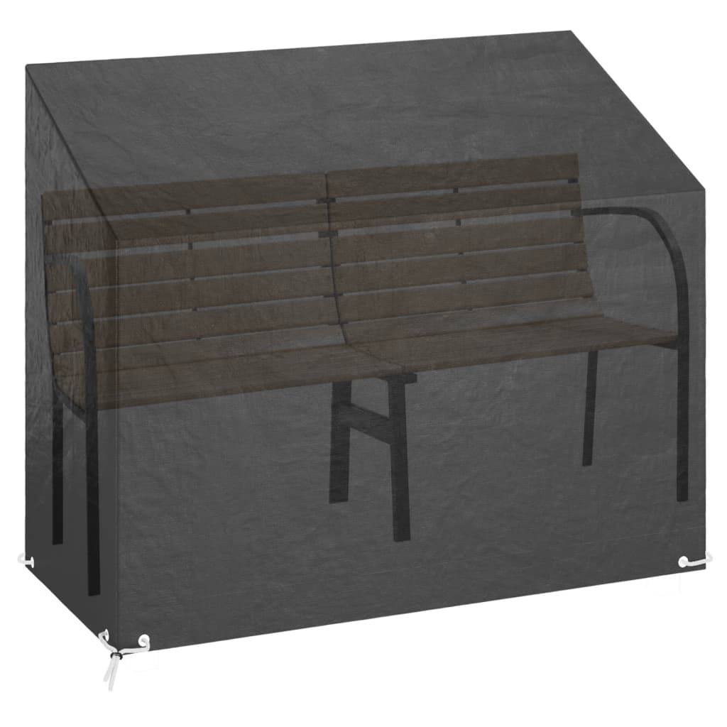 Housse de banc de jardin - Housse de protection 8 œillets 160x70x70/88 cm polyéthylène MP380 - Image 1