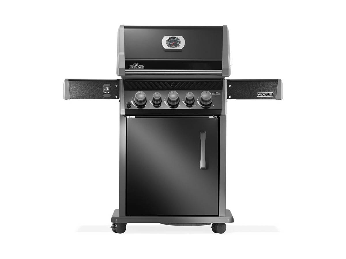 Napoleon - Barbecue à gaz Rogue 425 RB 3 brûleurs + 1 réchaud latéral + 1 brûleur rôtissoire + Housse de protection + Rôtissoire + Plancha - Napoléon - Image 3