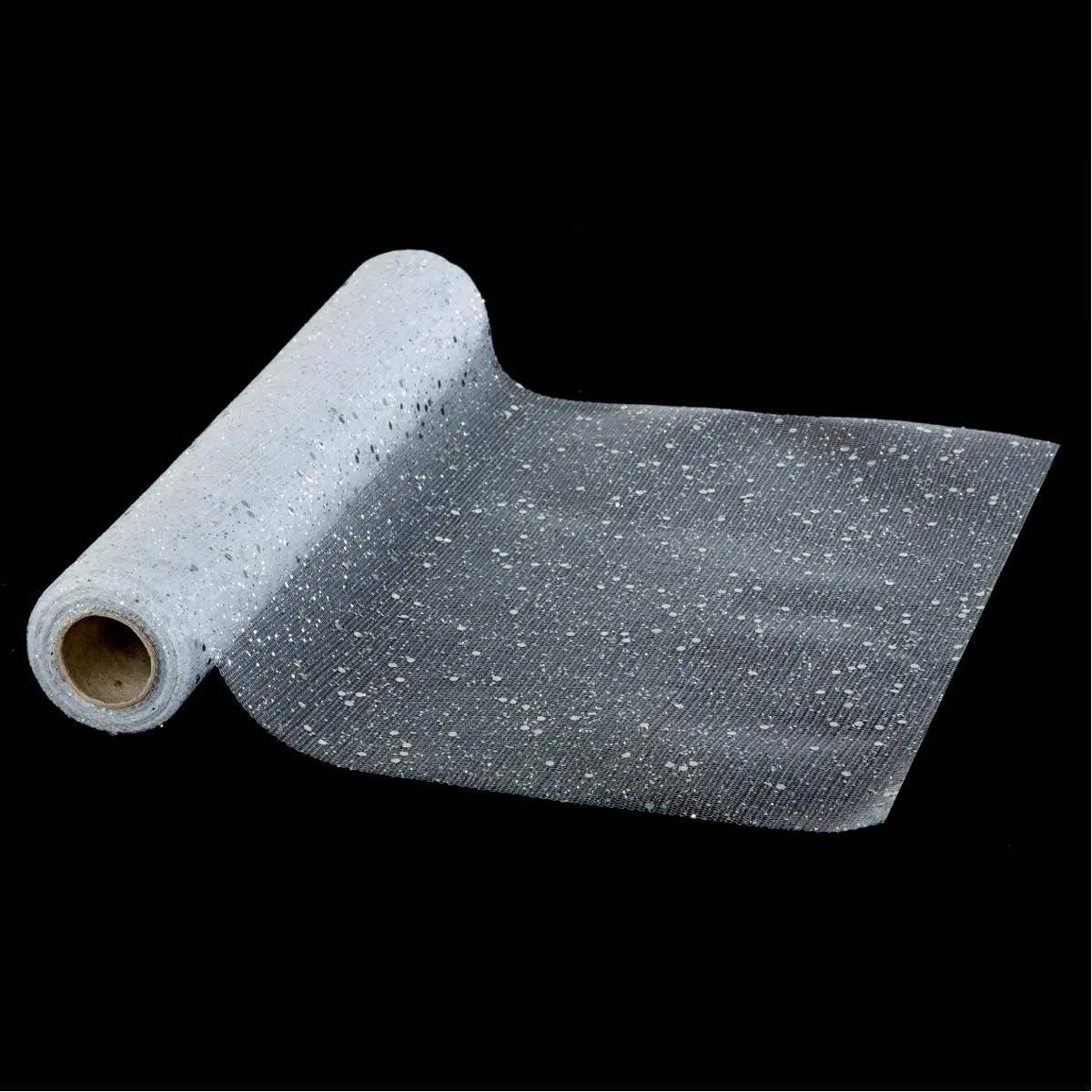 Chemin de Table Paillettes "Colorama" 28x500cm Argent