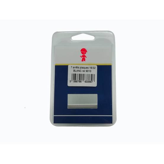 kit de 7 arrêts laqués de plaque pour profilé vissable modulable 16/32 mm (3 coloris) - Coloris - Blanc RAL 9010, Epaisseur - 16 / 32 mm - Image 3