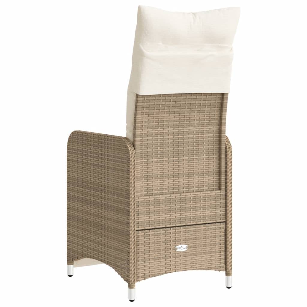Prolenta Premium - Chaises de jardin rotin beige  54,5 x 58,5 x 92 cm  - Prolenta premium p3157.0 - Image 6