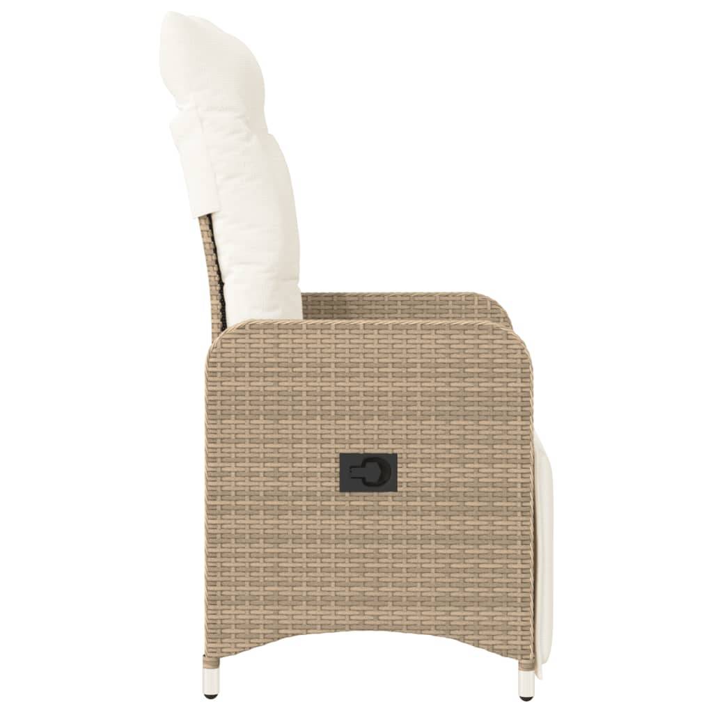 Prolenta Premium - Chaises de jardin rotin beige  54,5 x 58,5 x 92 cm  - Prolenta premium p3157.0 - Image 5
