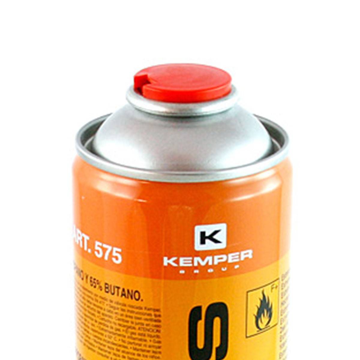 Pack de 12 Cartouches de gaz 330gr Butane propane mix 600ml Valve 7/16 KEMPER - Imagen 3