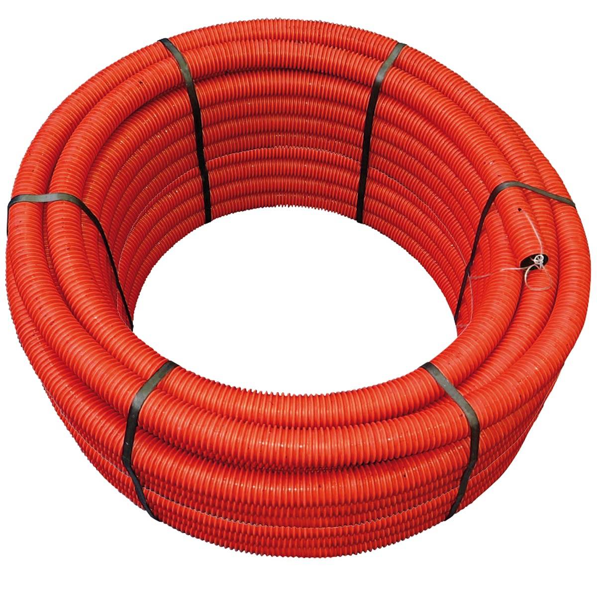 Jardibric - Gaine annelées Jardibric PE Polyéthylène Rouge Pour Electricité Ø 90 mm x 25 mètres