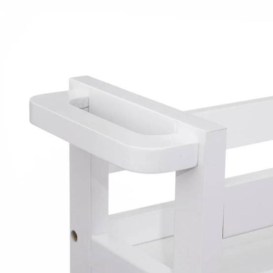 Desserte de Cuisine "3 Niveaux" 75cm Blanc Coton - Image 2