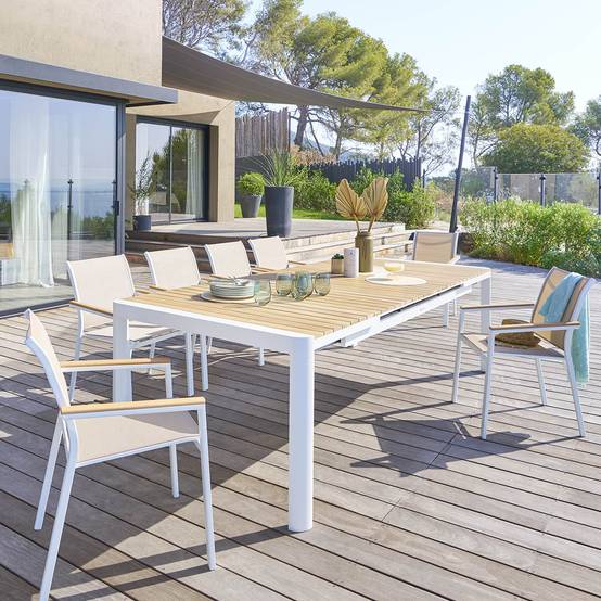 Hesperide - Table de jardin extensible "Paradize" acacia 12 places - Hespéride - Image 1