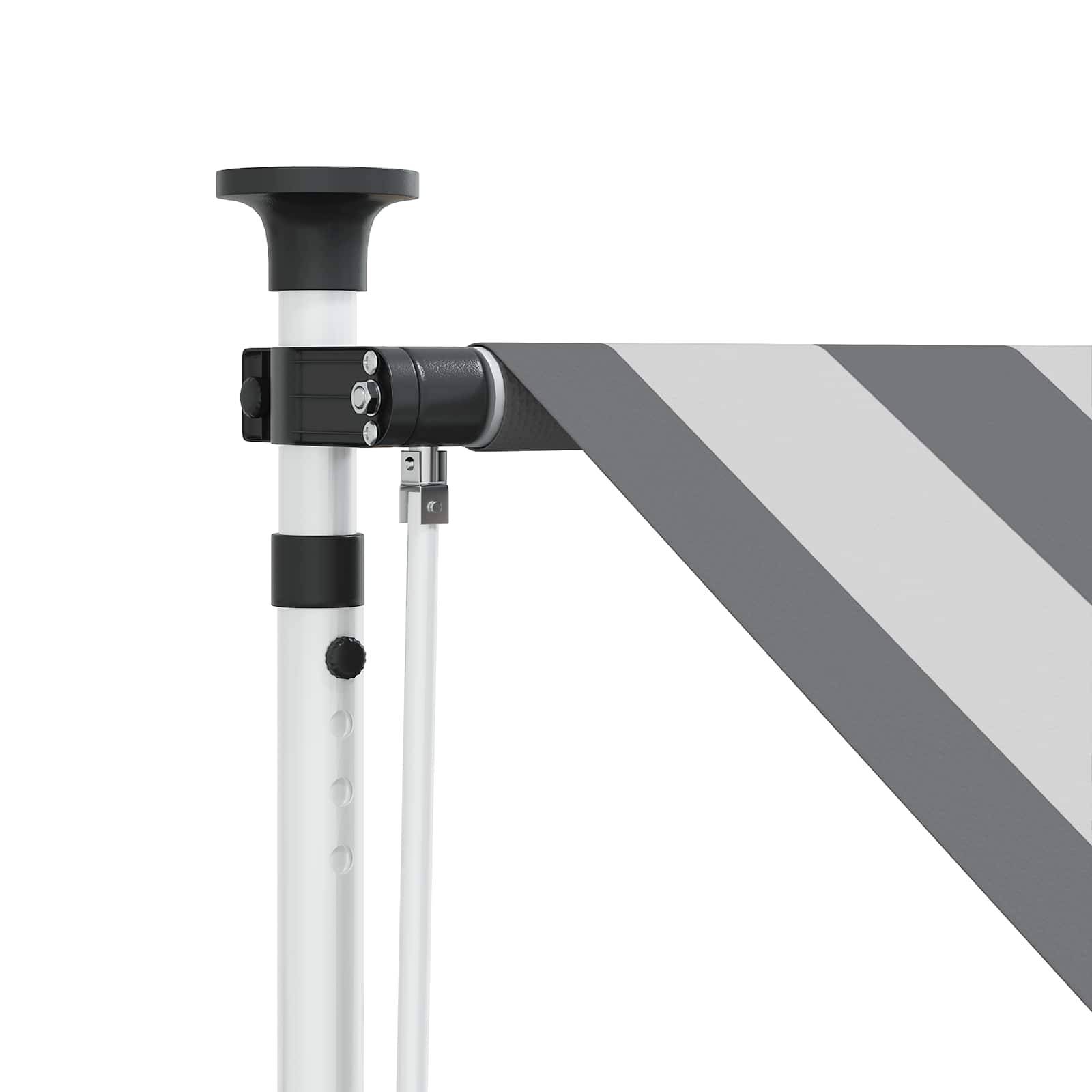 PANGIVO - Auvent rétractable polyester anthracite et blanc 300 cm - PANGIVO - Image 5