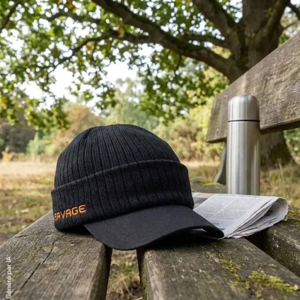 Bonnet Beanie gris en maille extensible pour homme  Taille - Image 6