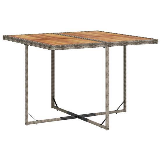 ComfortXL - Salon de jardin encastrable 8 personnes gris, table carrée bois et chaises compactes – ComfortXL Outdoor Living - Image 3