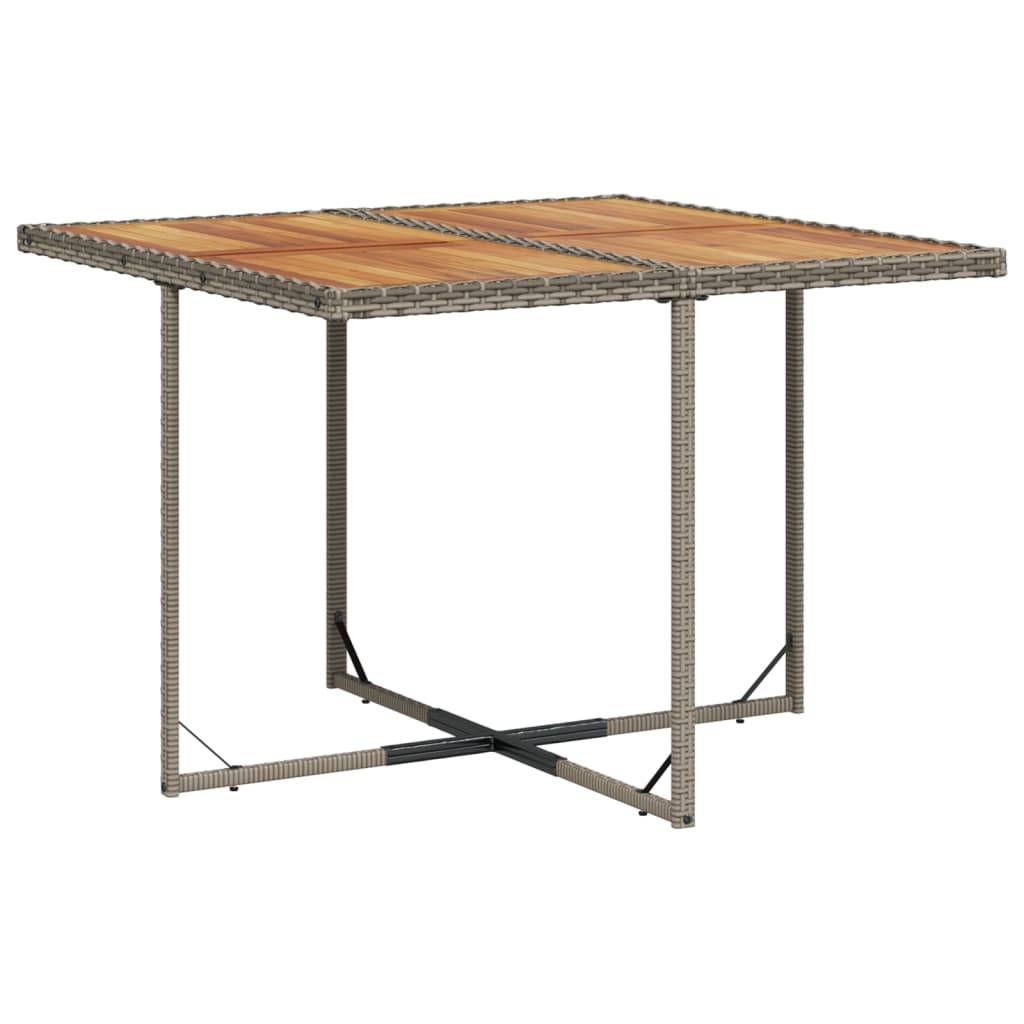 ComfortXL - Salon de jardin encastrable 8 personnes gris, table carrée bois et chaises compactes – ComfortXL Outdoor Living - Image 3