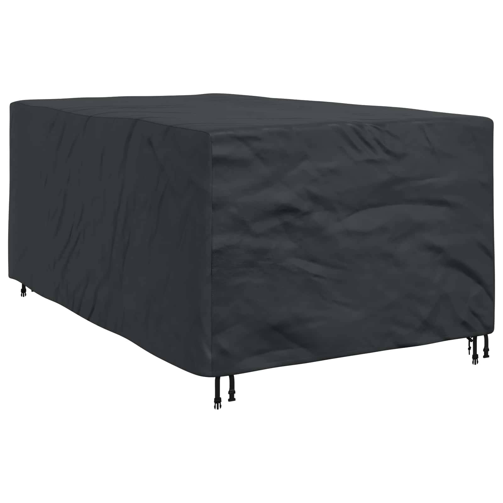 Housse de mobilier tissu 420D noir 143 x 225 x 90 cm - PANGIVO - Image 2