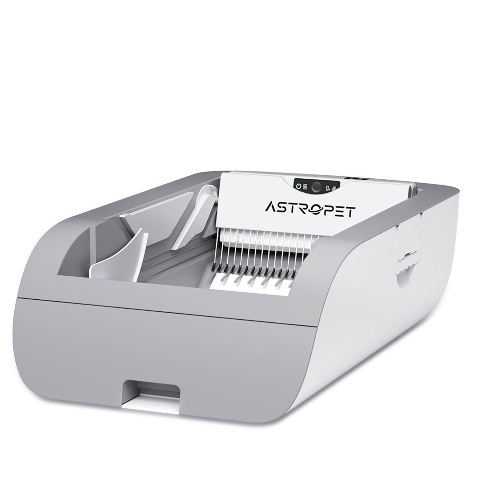 Bac à litière automatique et autonettoyant pour chat Helios Series version bouton gris AstroPet - Imagen 1