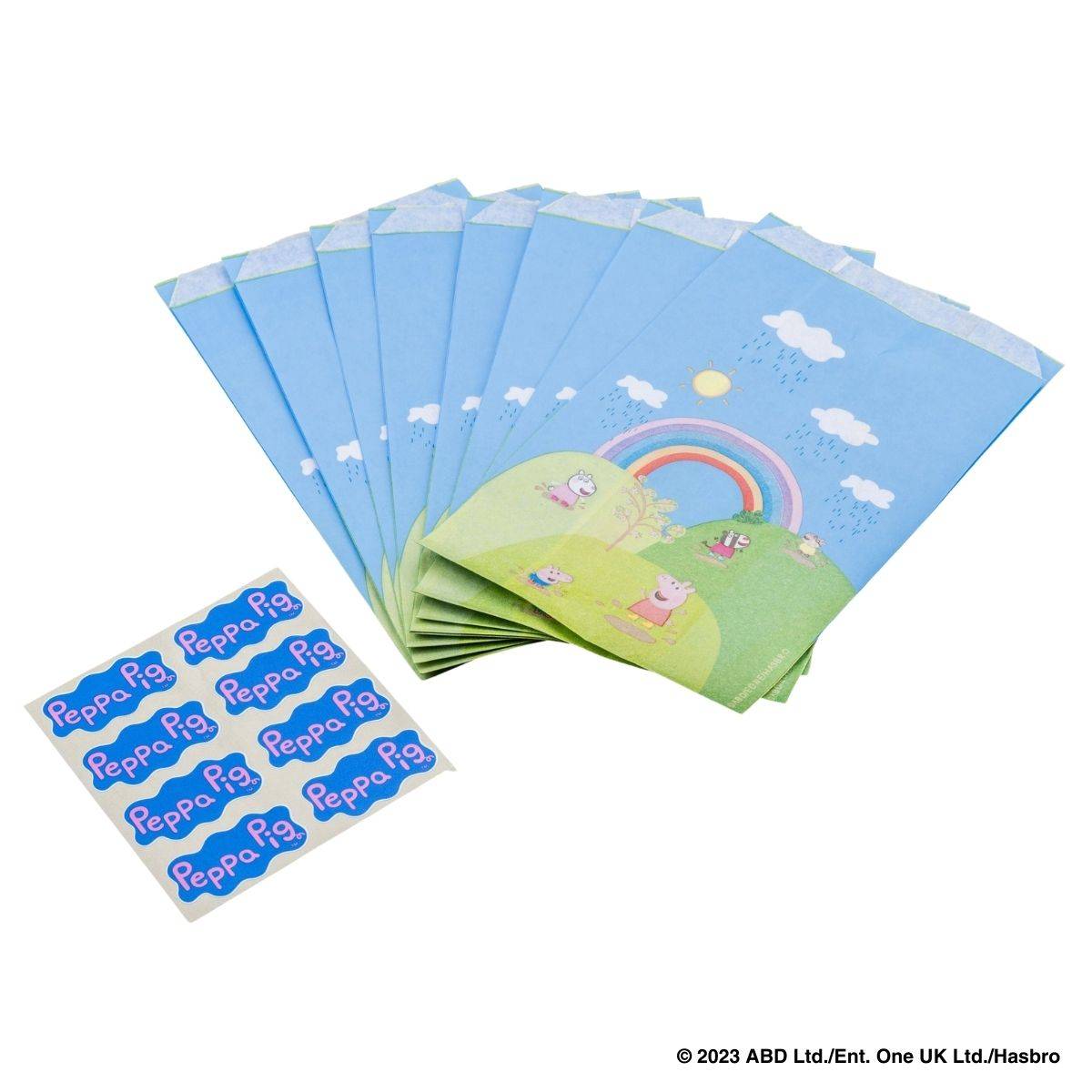Lot de 8 sachets biscuits avec autocollants Dr. Oetker Peppa Pig - Image 1