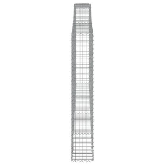 Vidaxl - Paniers à gabions arqués 4 pcs 400x30x180/200 cm Fer galvanisé vidaXL 3146920 - Image 6