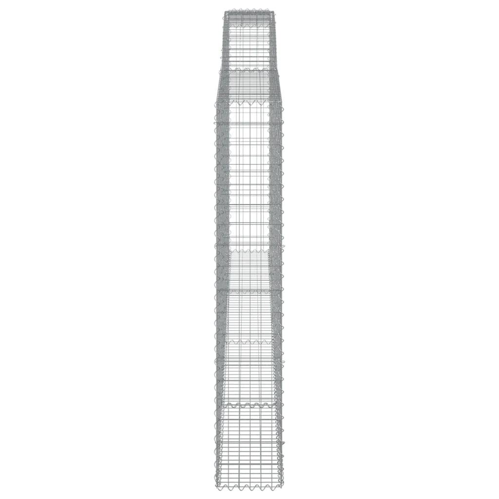 Vidaxl - Paniers à gabions arqués 4 pcs 400x30x180/200 cm Fer galvanisé vidaXL 3146920 - Image 6