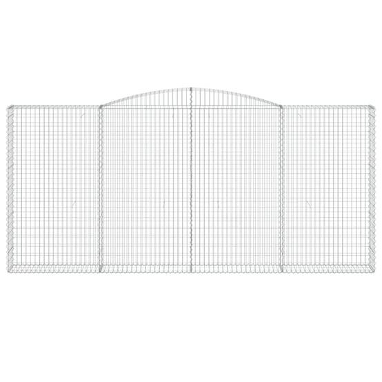 Vidaxl - Paniers à gabions arqués 4 pcs 400x30x180/200 cm Fer galvanisé vidaXL 3146920 - Image 5