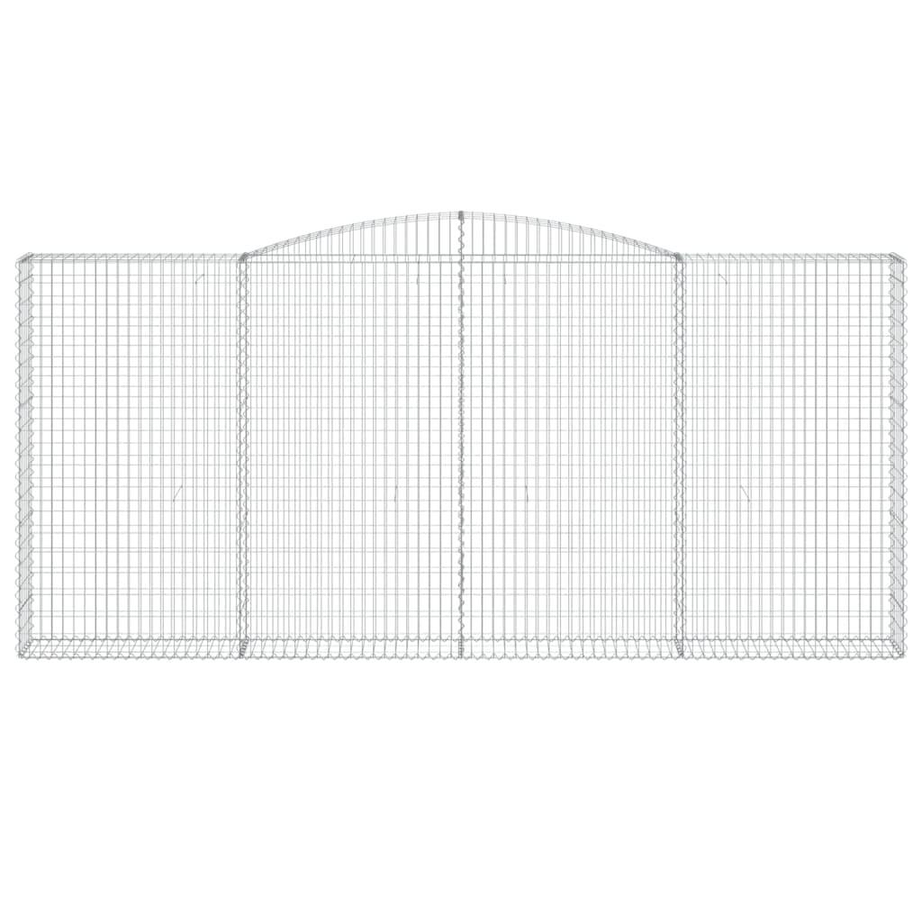 Vidaxl - Paniers à gabions arqués 4 pcs 400x30x180/200 cm Fer galvanisé vidaXL 3146920 - Image 5