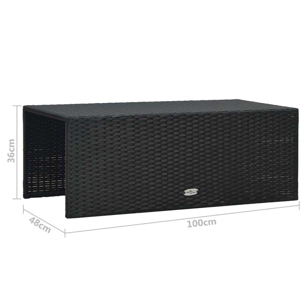 Vidaxl - Salon de jardin 6 pcs avec coussins résine tressée noir vidaXL 47809 - Imagen 3