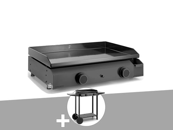Forge Adour - Plancha gaz Base 60 acier avec chariot - Forge Adour
