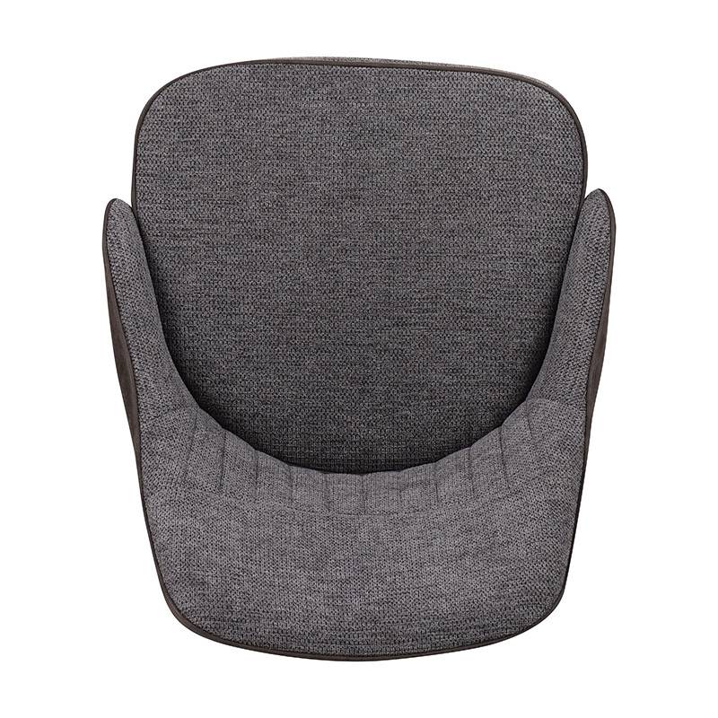 Chaise bicolore gris/anthracite pieds métal noir Milo - Image 10