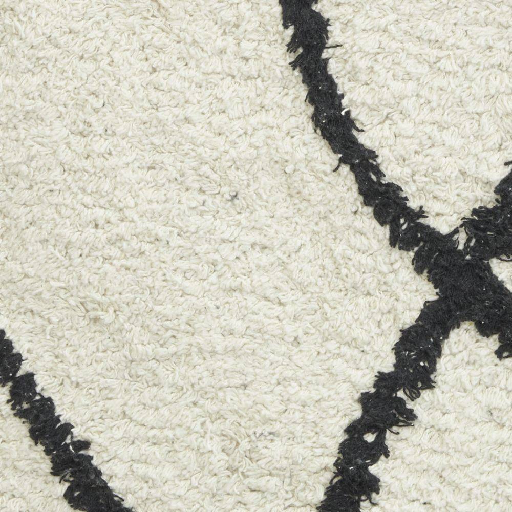 Aubry Gaspard - Tapis en coton Visage abstrait 180 x 120 cm - Imagen 3