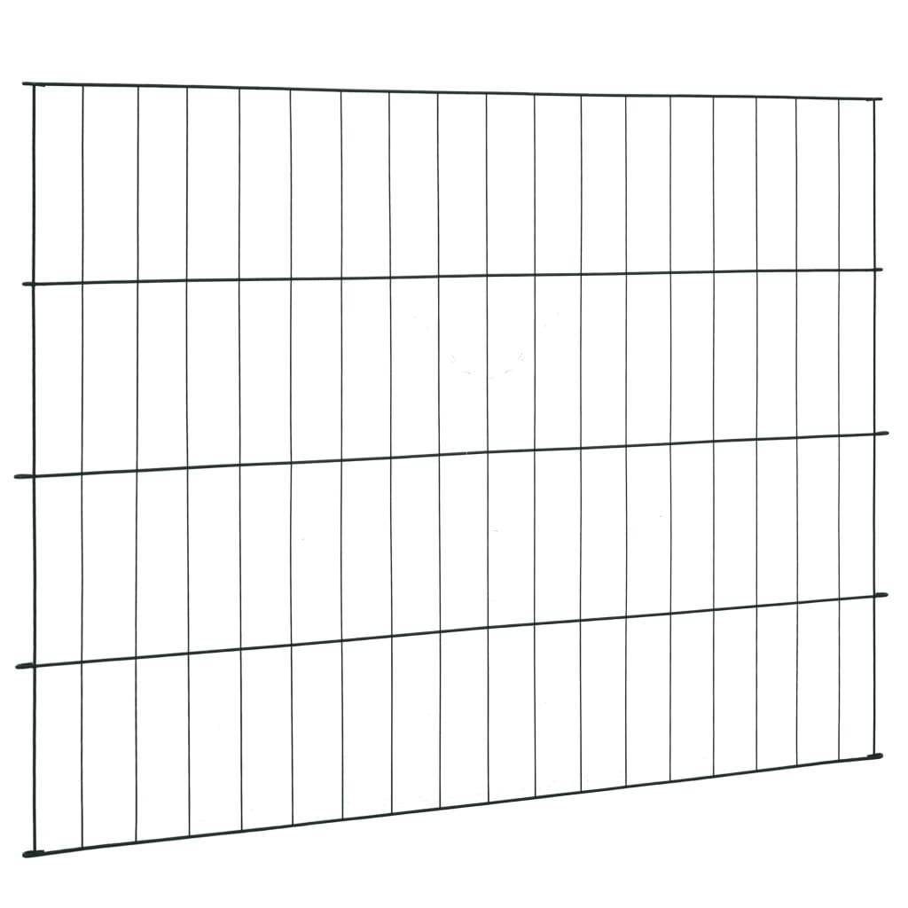 Ensemble de clôture de jardin acier revêtu vert 1150 x 790 mm - PANGIVO ...