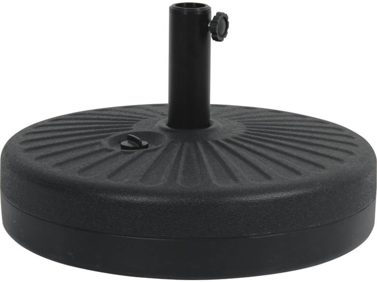 Habitat Et Jardin - Dalle Circulaire à Lester Pour Parasol De Jardin - Noir -habitat Et Jardin