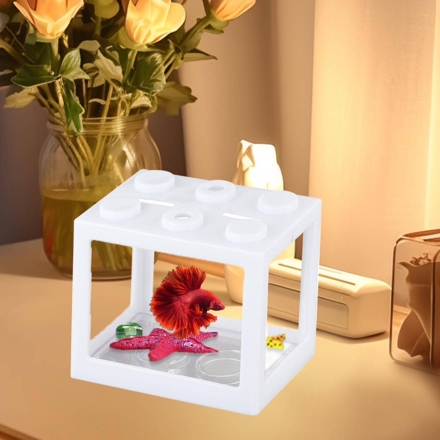 DtopbuyAge - Aquarium Betta Miniature en Acrylique Transparent DtopbuyAge - Image 3
