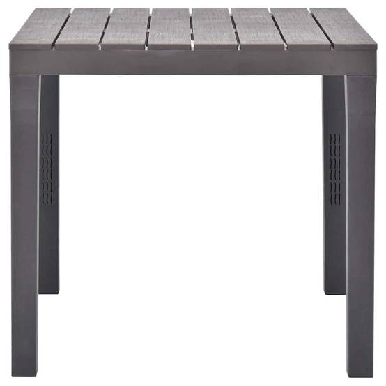 Table de jardin plastique moka 78 x 78 x 72 cm - PANGIVO - Image 3