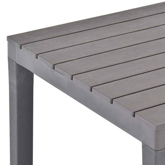 Table de jardin plastique moka 78 x 78 x 72 cm - PANGIVO - Image 4