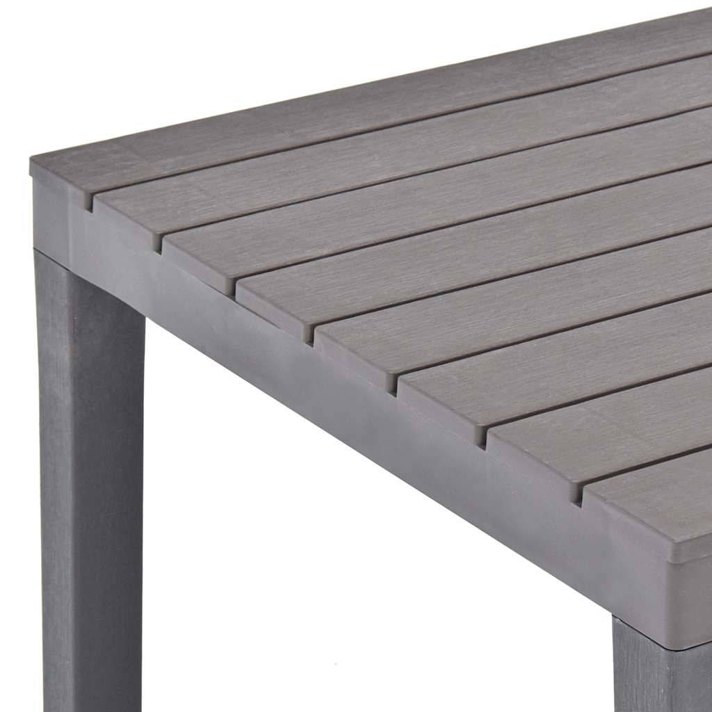 Table de jardin plastique moka 78 x 78 x 72 cm - PANGIVO - Image 4