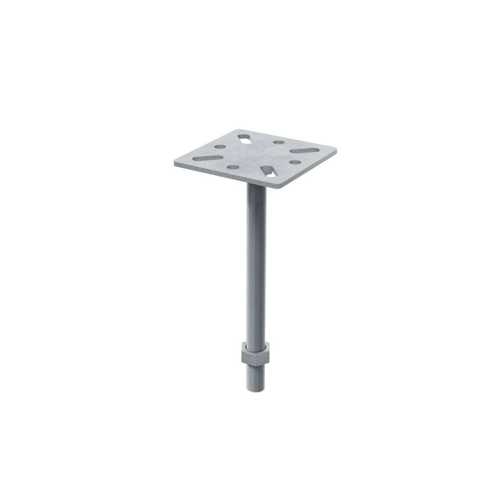 Decklinea - Vis de Fondation SPIRAL - Pour Clôture- Hauteur : 80 cm - Fixation Sans Beton - Support plat inclus - Image 3