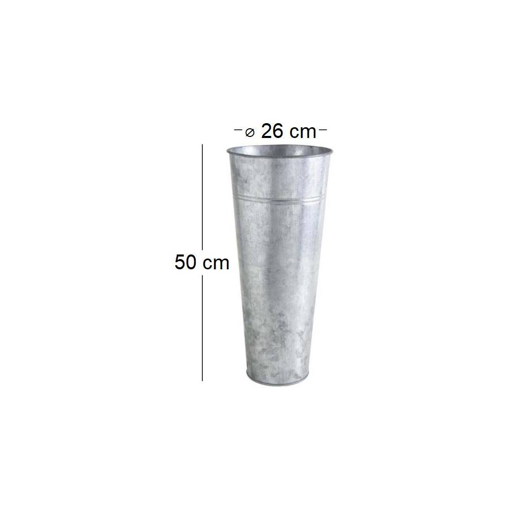 Aubry Gaspard - Vase de jardin en zinc lourd 50 cm - Image 2