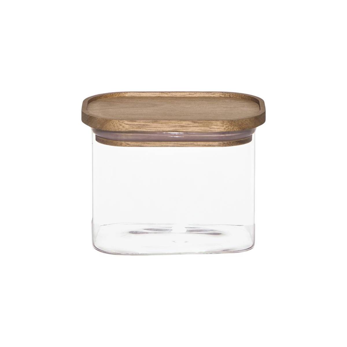 The Home Deco Factory - Bocal de Conservation "Heritage" 60cl Transparent & Marron - Image 2