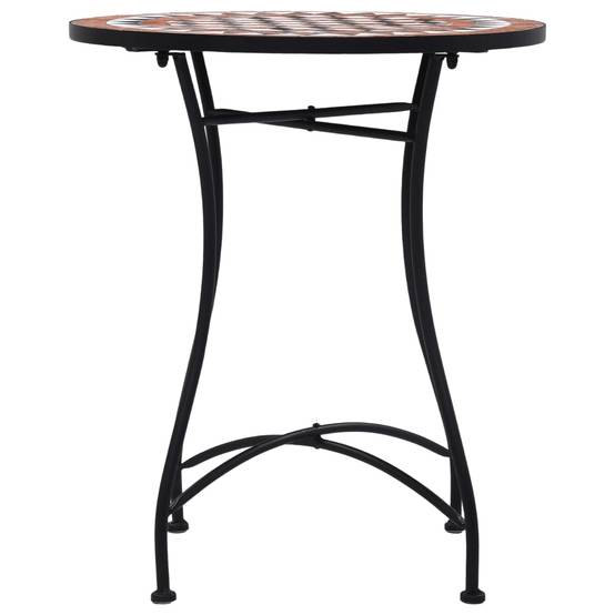 Maison Chic - Table de jardin - Table de bistro mosaïque Marron 60 cm Céramique HL905 - Image 3