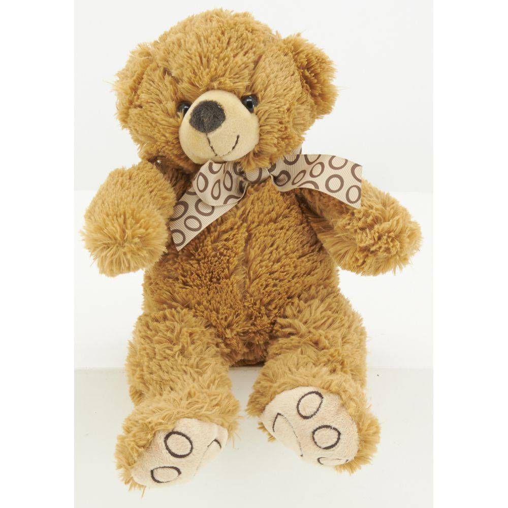 Aubry Gaspard - Peluche ours en acrylique brun 20 cm - Imagen 4