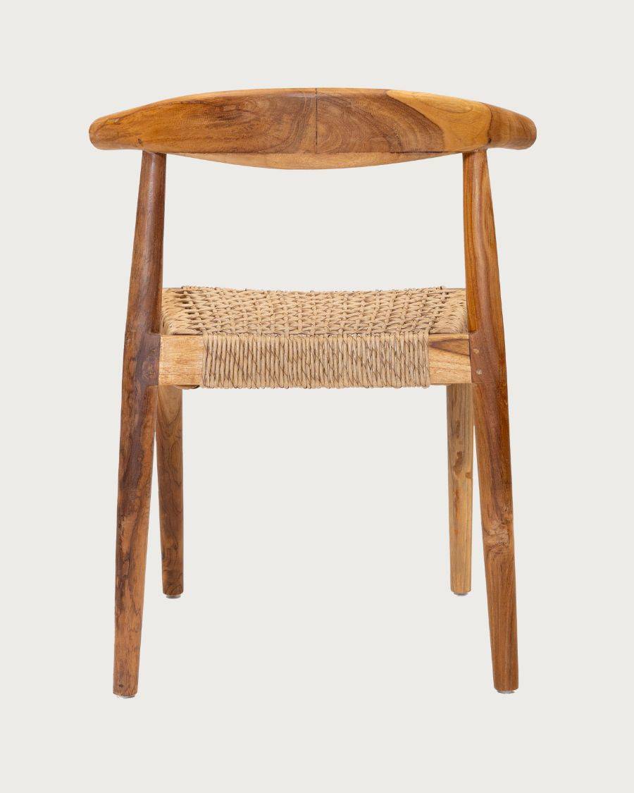 Soa - Lot de 2 chaises Soa en teck massif et corde synthétique - UNIQKA - Imagen 5