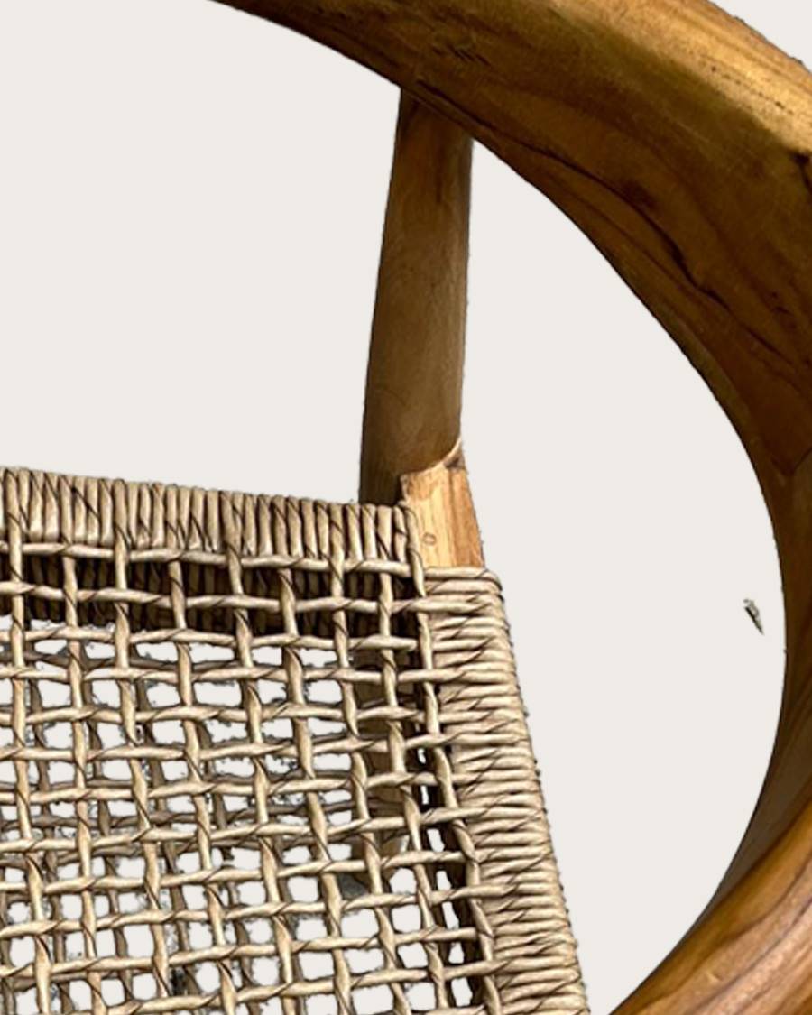 Soa - Lot de 2 chaises Soa en teck massif et corde synthétique - UNIQKA - Imagen 8