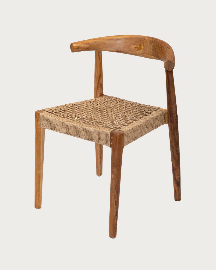 Soa - Lot de 2 chaises Soa en teck massif et corde synthétique - UNIQKA - Imagen 3