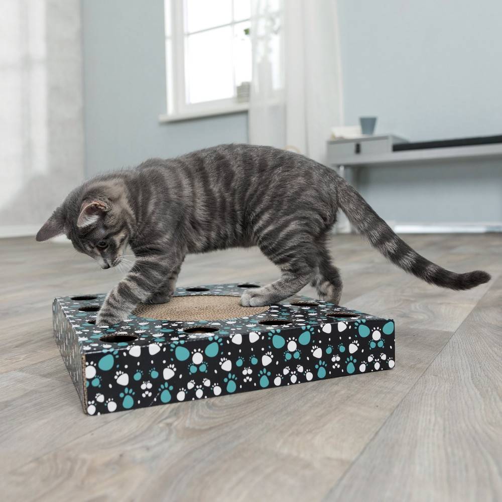 Trixie - Plaque griffoir avec balle 33 x 33 cm. pour chat. - Imagen 2